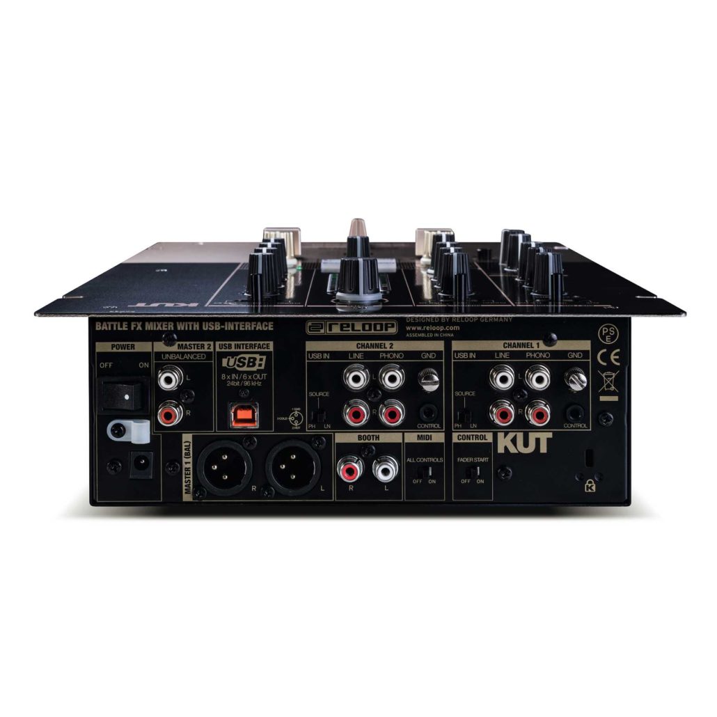 Reloop KUT Mixer Anschl&uuml;sse