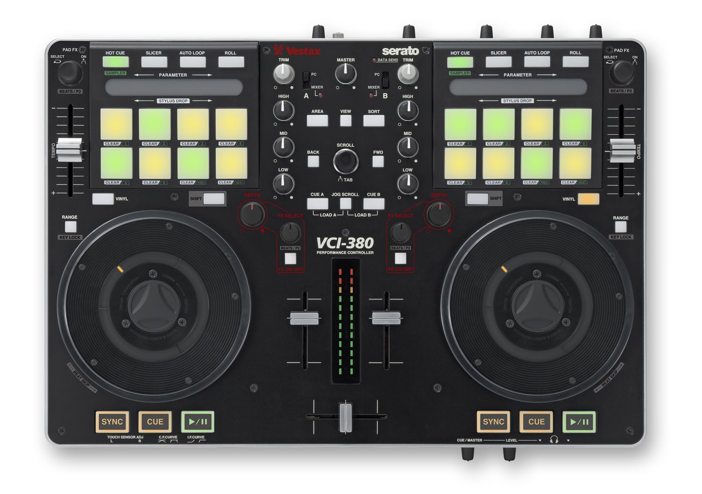 Vestax VCI-380 - 2-Deck Performance-Controller für Serato ItchVestax VCI-380 - 2-Deck Performance-Controller for Serato Itch
