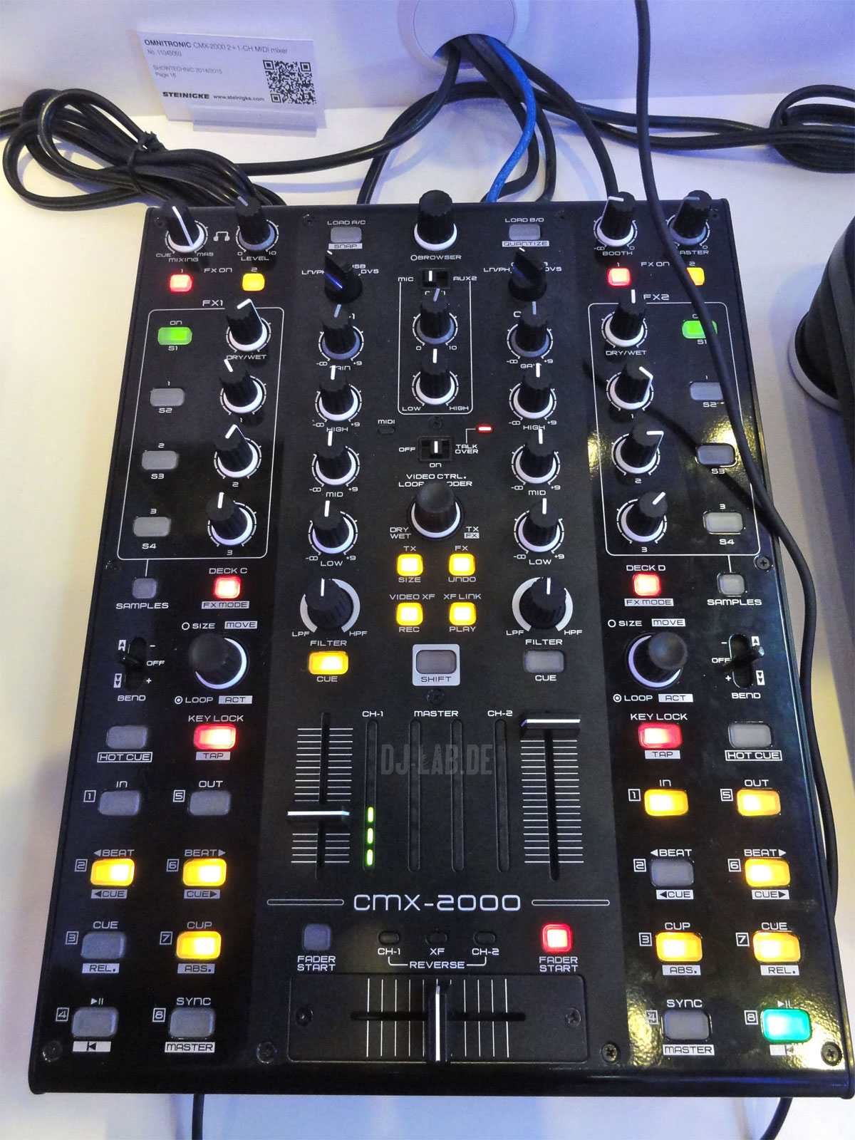 Omnitronic CMX-2000 - 2-Kanal Mixer und MIDI-Controller, Musikmesse 2014