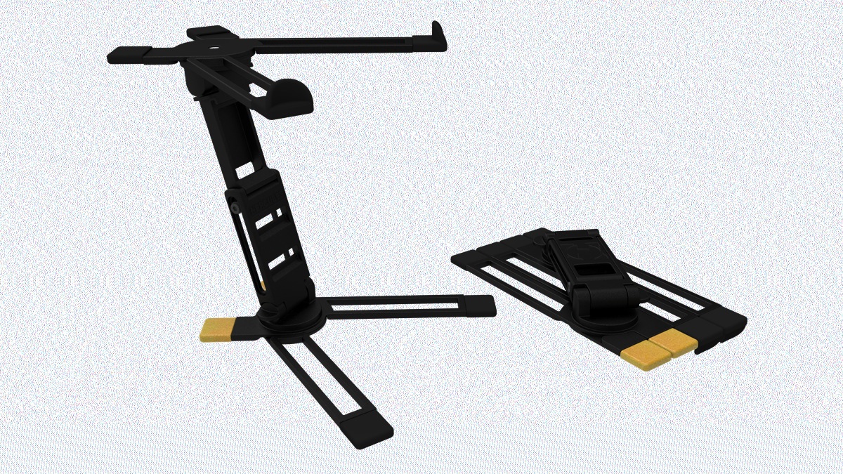 Hercules HCDG-400B - Klappbarer Laptopständer, Musikmesse 2014