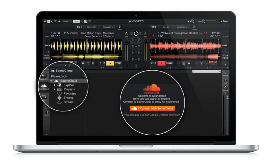 Update: Mixvibes Cross mit Soundcloud Integration - Cloud DJing ohne Aufpreis