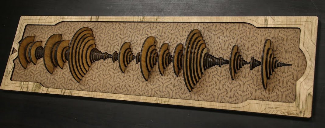 Amen Break in Holz - Ein Drumsample als Kunstobjekt