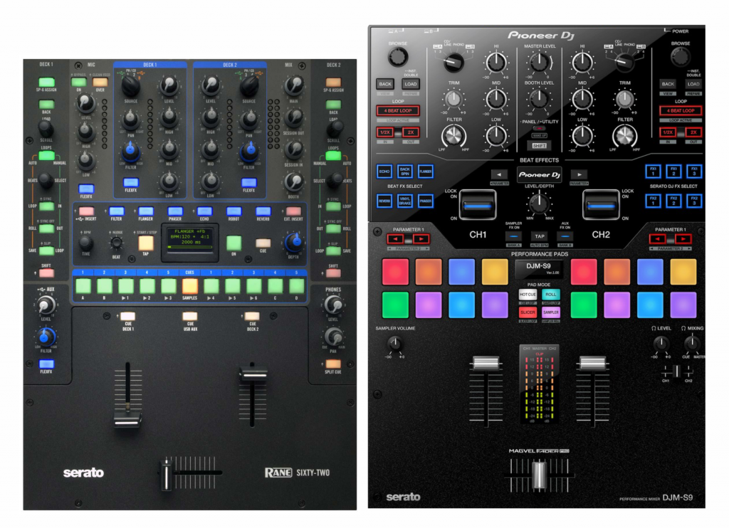 Rane 62 vs Pioneer DJM S9