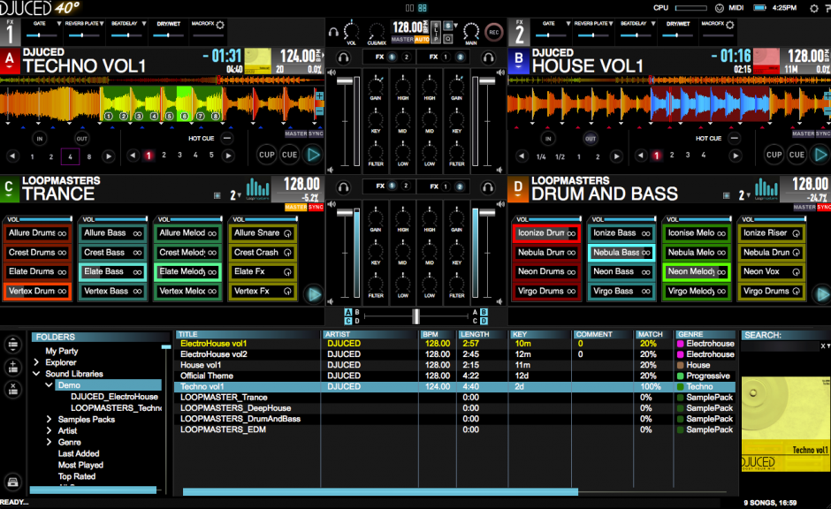 DJUCED 40° 3.0 &amp; Hercules P32 DJ - Pad-Controller mit eigener Software, NAMM 2016