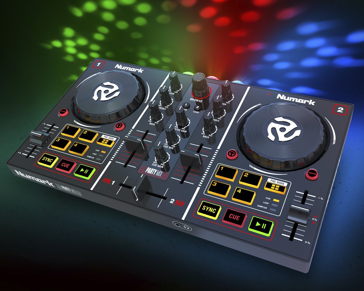 Neu: Numark Partymix - Diskolicht im Controller