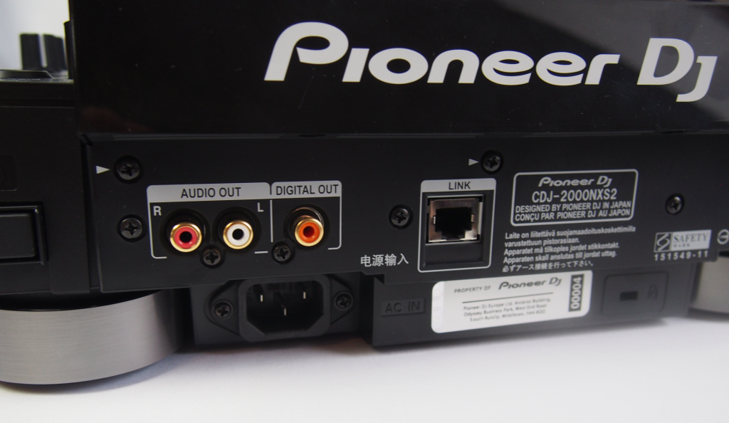 Pioneer CDJ-2000 NXS2 Anschluesse