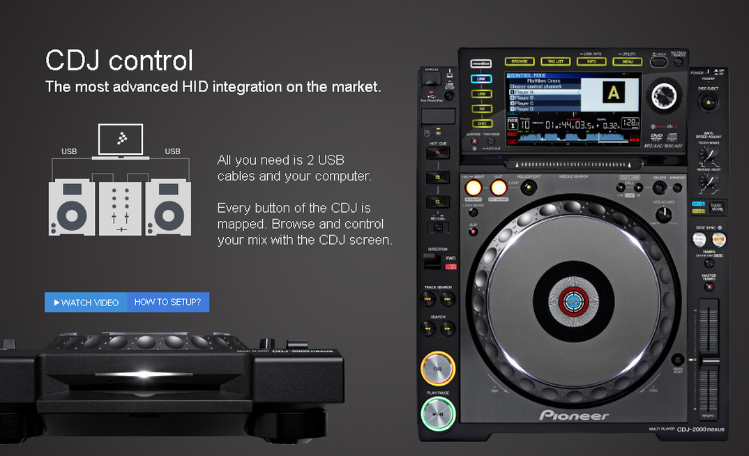 MIXVIBES CROSS v2.3 - HID mit den CDJ's