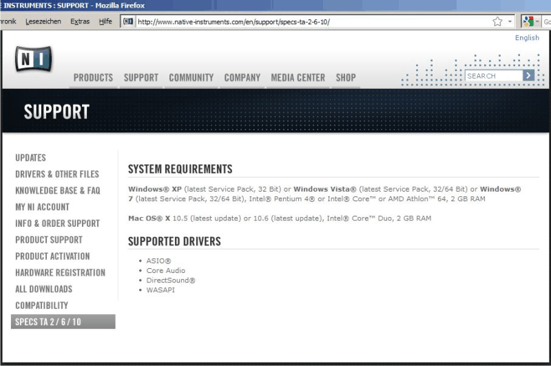 Native Instruments TA 2 / 6 / 10 ?