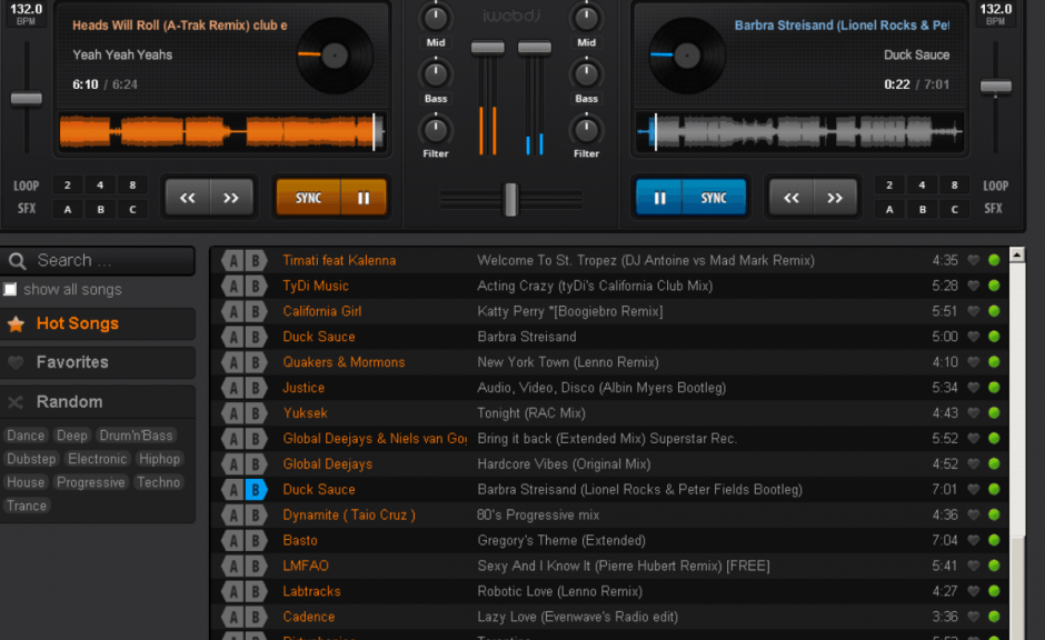 Online DJing - Party In The Cloud
