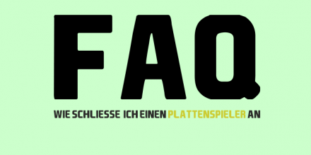 Wie schließe ich einen Plattenspieler an?