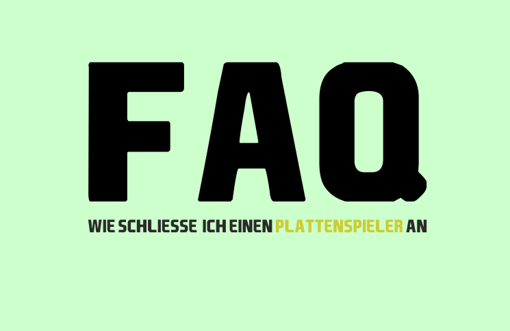 Wie schließe ich einen Plattenspieler an?