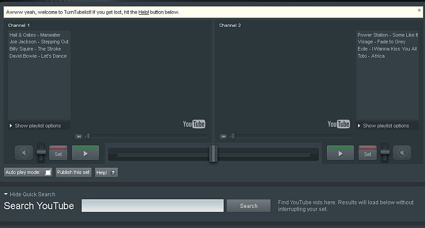 YOUTUBEDISCO &amp; TURNTUBELIST