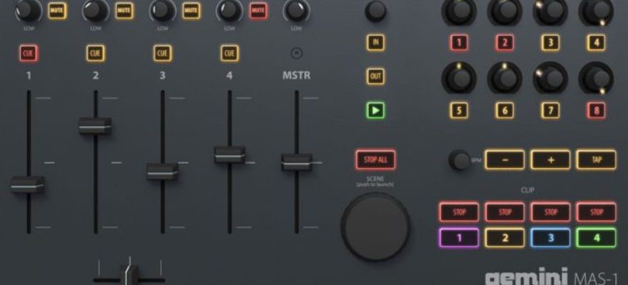 Gemini MAS 1 - Controller mit Soundkarte für Ableton Live