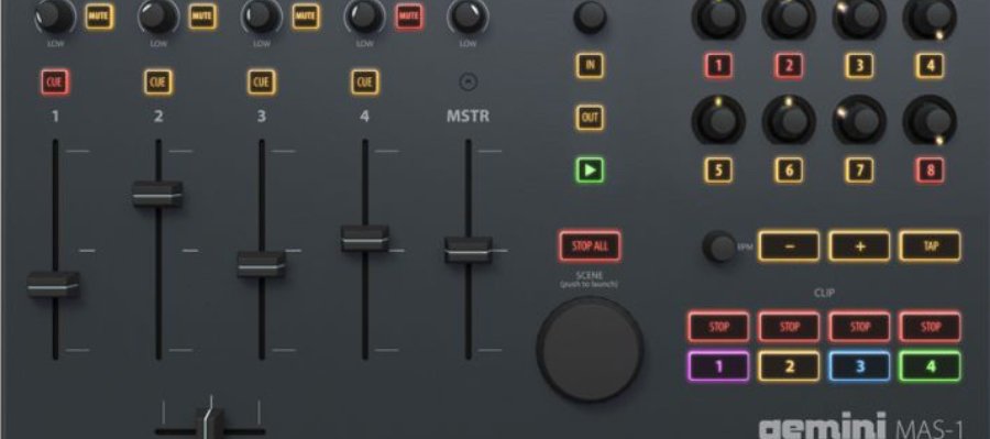 Gemini MAS 1 - Controller mit Soundkarte für Ableton Live