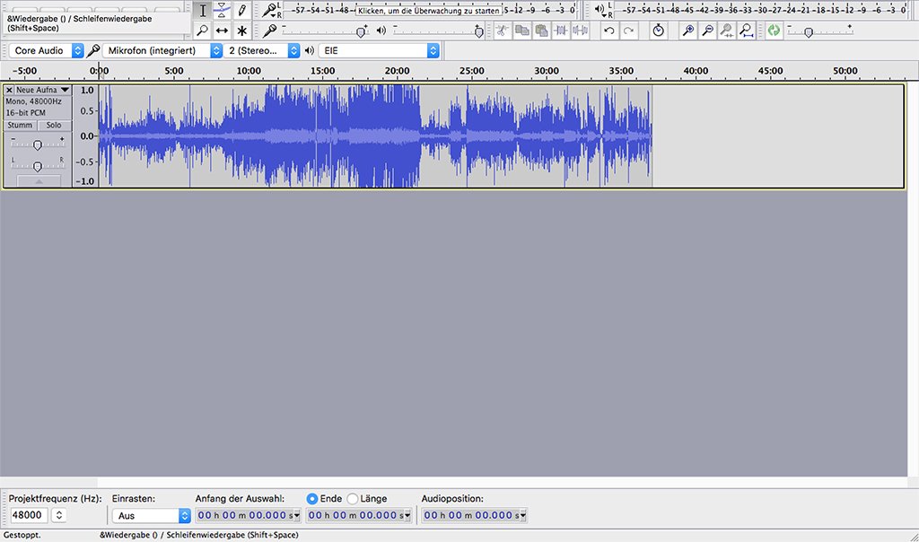 DJ-Set aufnehmen mit Audacity.