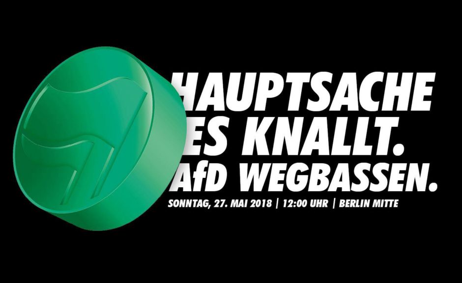 Demonstration: Techno-Szene gegen AfD