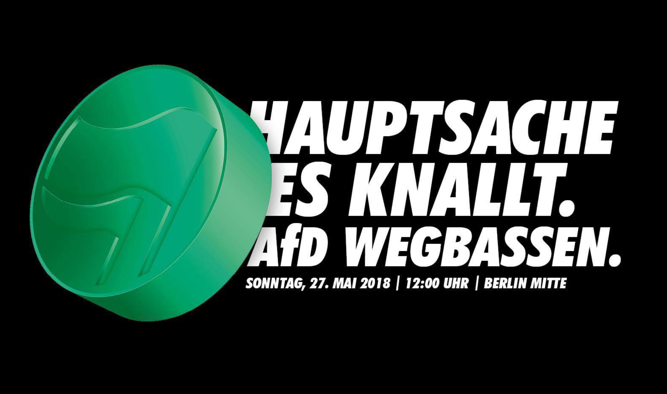 Demonstration: Techno-Szene gegen AfD