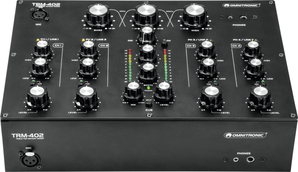Omnitronic_TRM-402 Mixer Draufsicht.