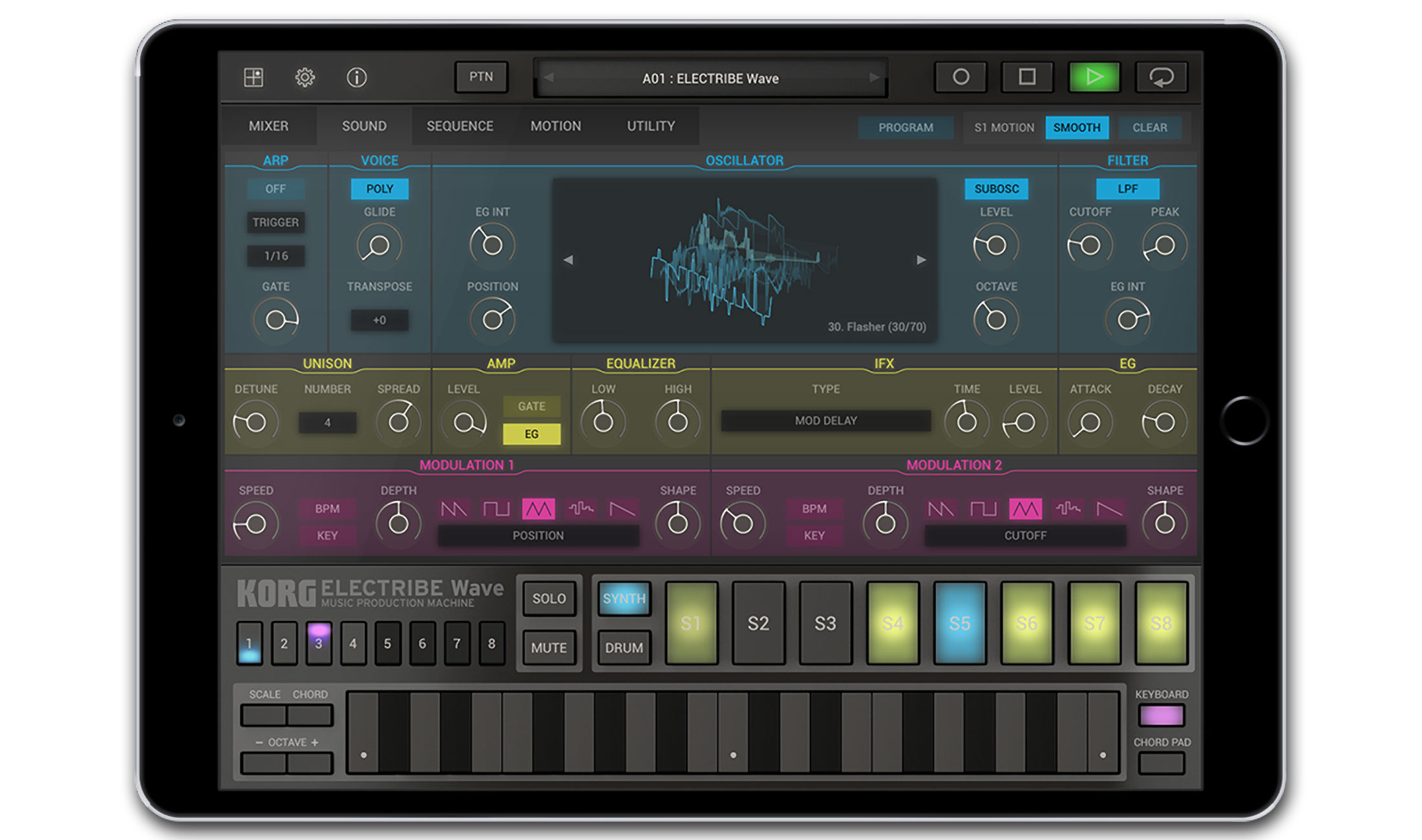 Korg Electribe Wave mit Wavetable-Synthese fürs iPad