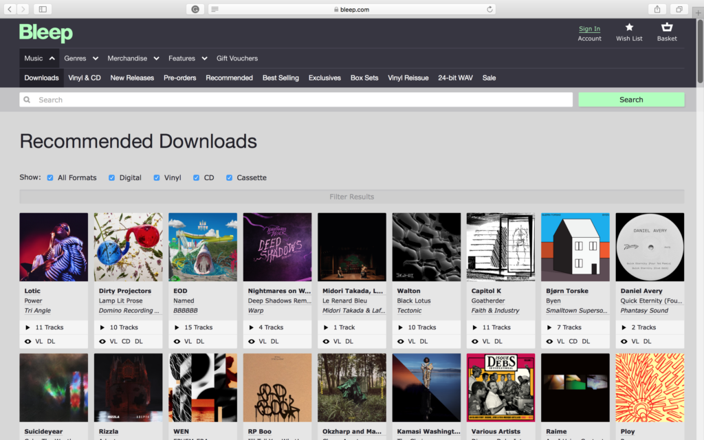 Bleep geh&ouml;rt zu den Beatport Alternativen.
