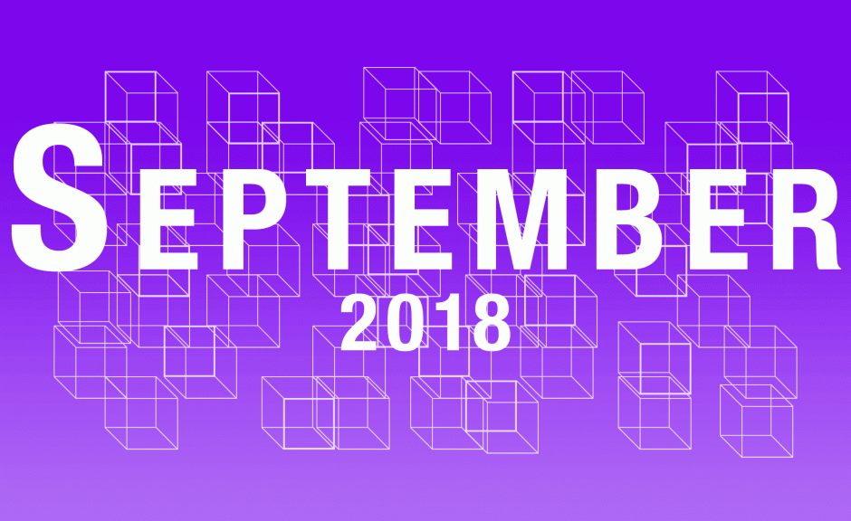 Preview: Upcoming Tracks September 2018