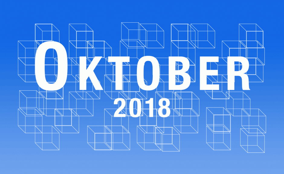 Preview: Upcoming Tracks Oktober 2018