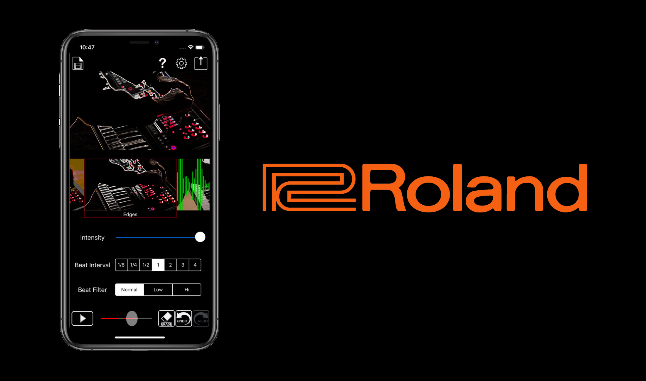 Neue Gratis-App von Roland: Visualisierungen für DJ-Performances