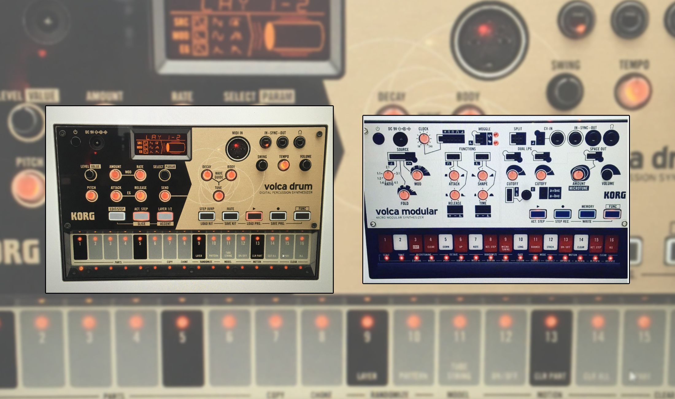 Neue Modelle der Korg-Familie aufgetaucht: Drum & Modular