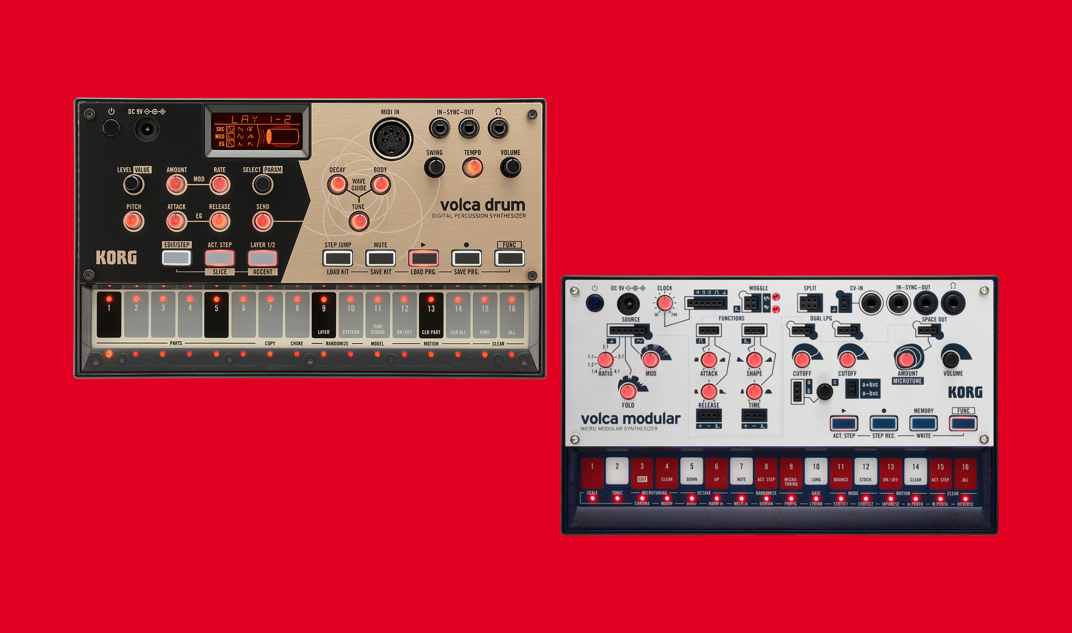 Offiziell: Korg stellt Volca Drum und Volca Modular vor