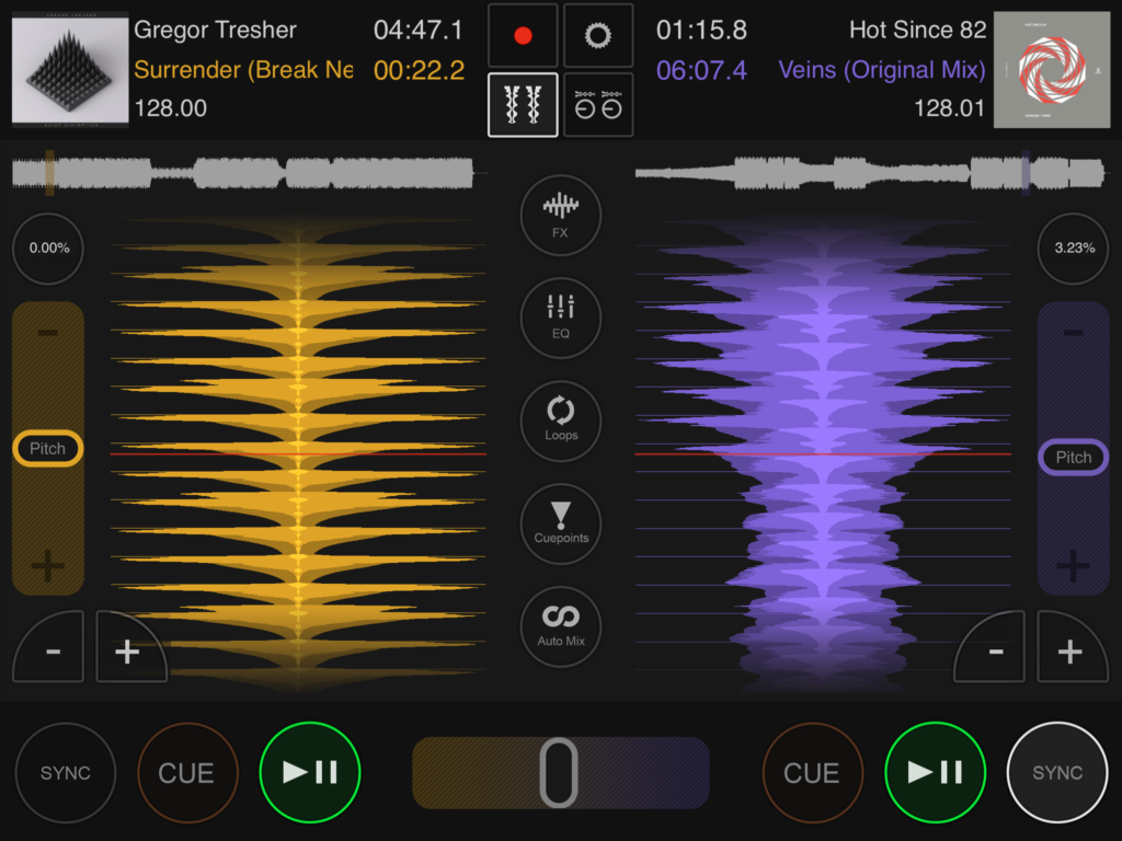 Screenshot der Decks.