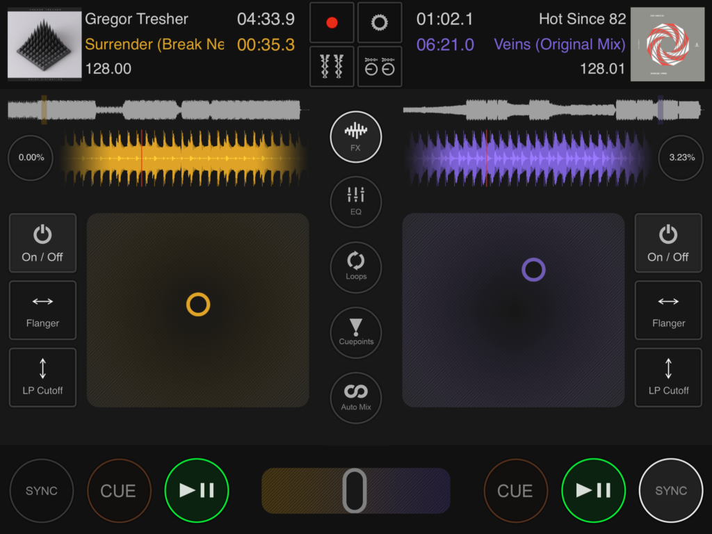 Screenshot der Effekte.