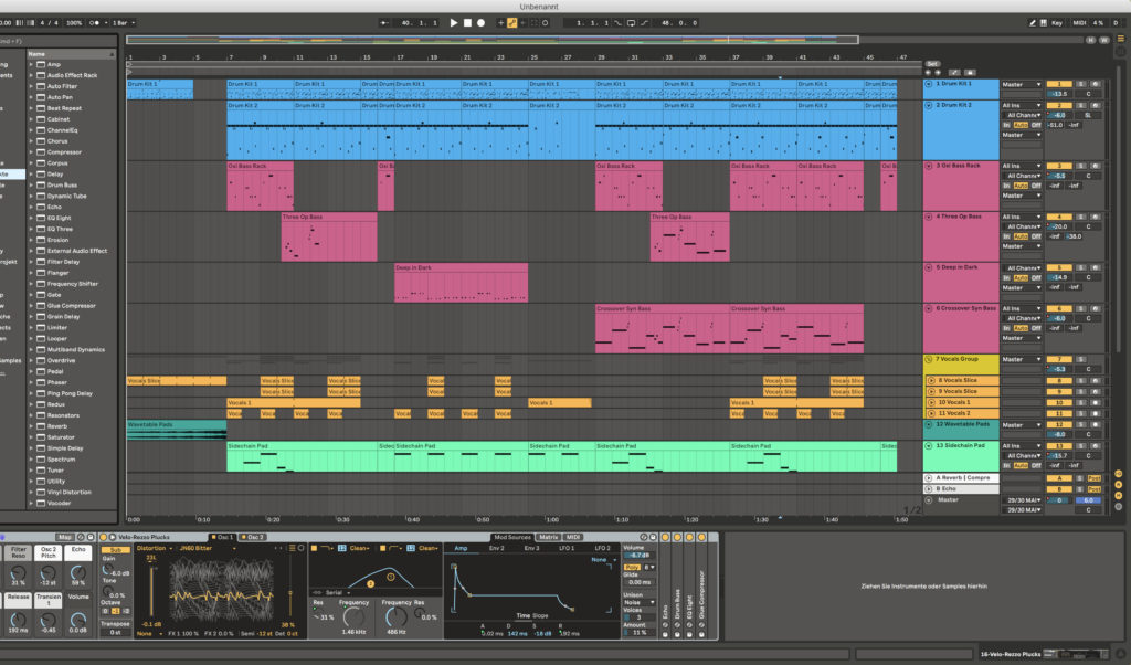 Ein fertiges Techno-Arrangement.