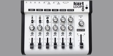 Loop 8 ist ein Mini-Mischpult mit Bluetooth und 24 Bit Audiointerface