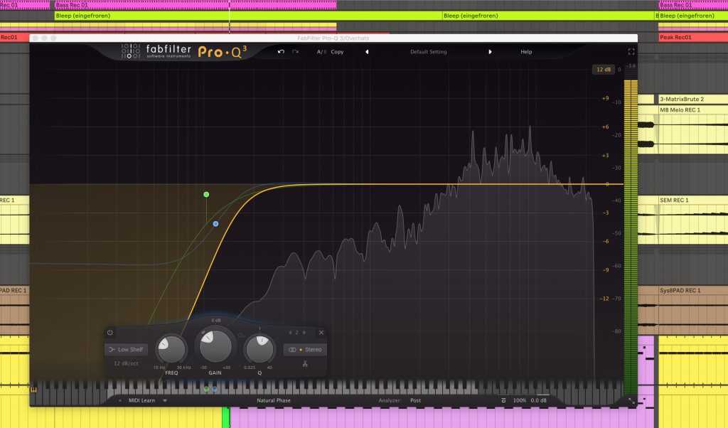 Techno-Mixing: Der Equalizer Pro Q3 von Fabfilter.