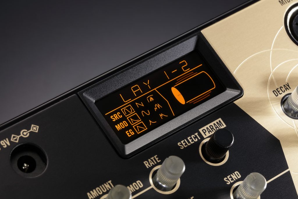 Das Display des Korg Volca Drum.