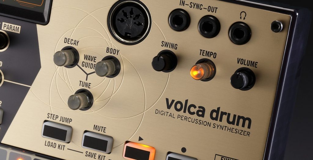 Der Waveguide des Korg Volca Drum.