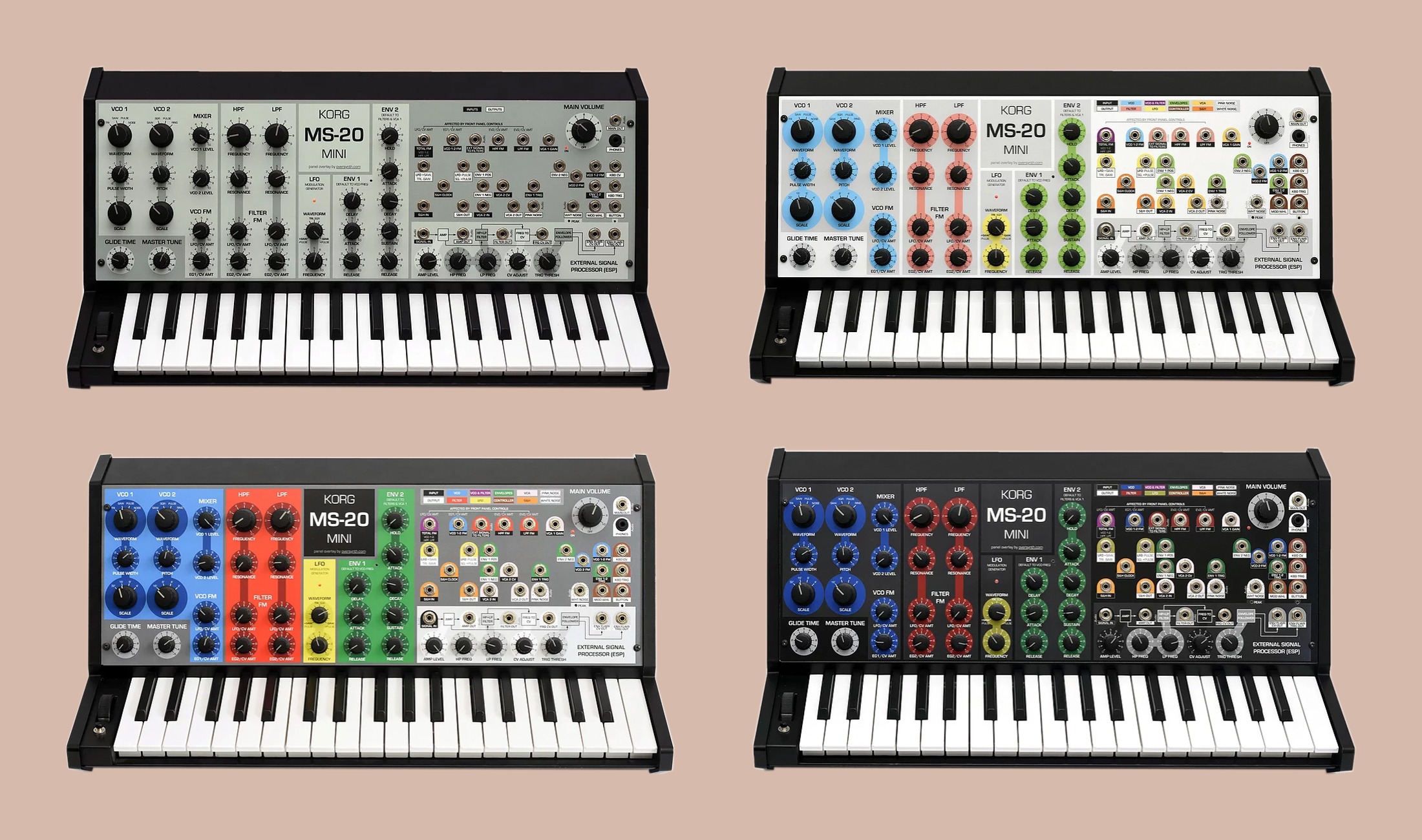 Korg MS-20 mini bekommt ästhetische Overlays spendiert