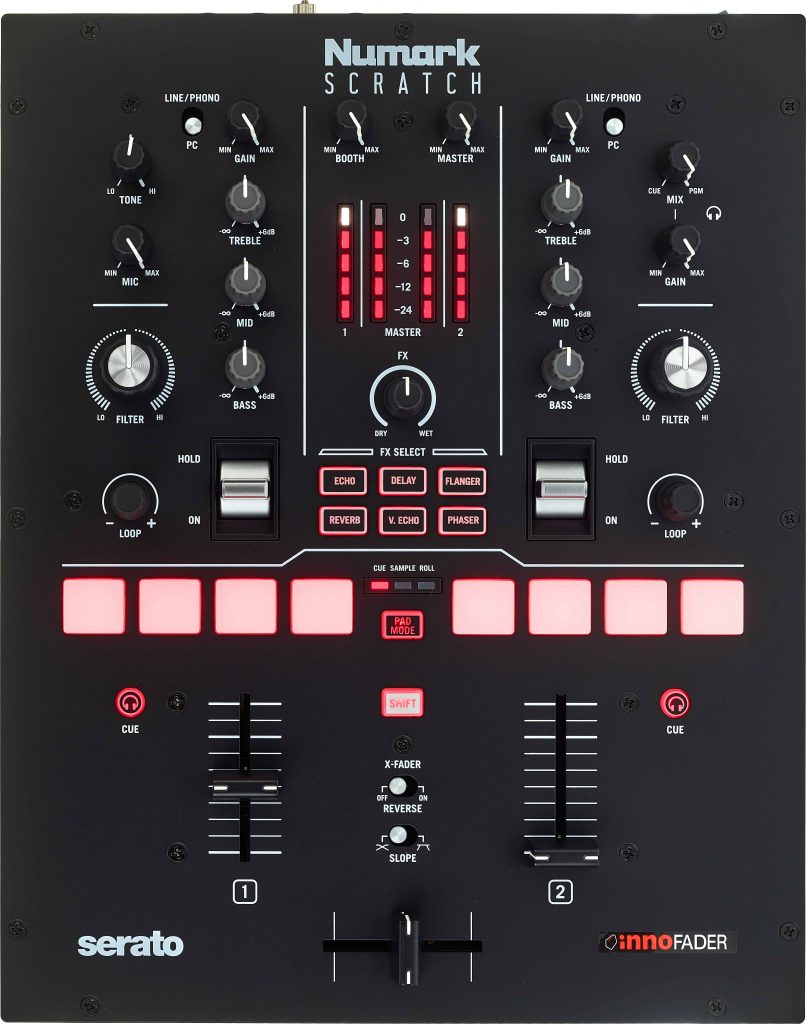 Der Numark Scratch von oben.