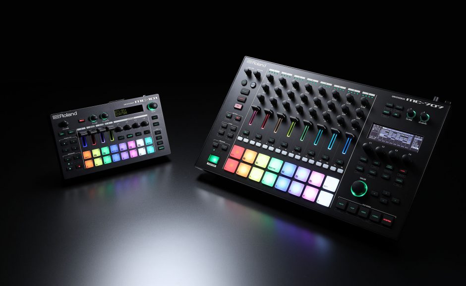 Roland MC-707 und MC-101 Grooveboxen mit Sampling und Synths