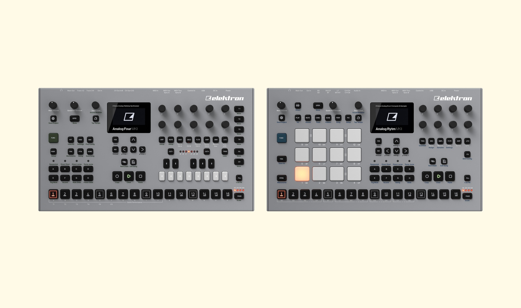 OS Upgrades für Elektron Analog Four und Rytm