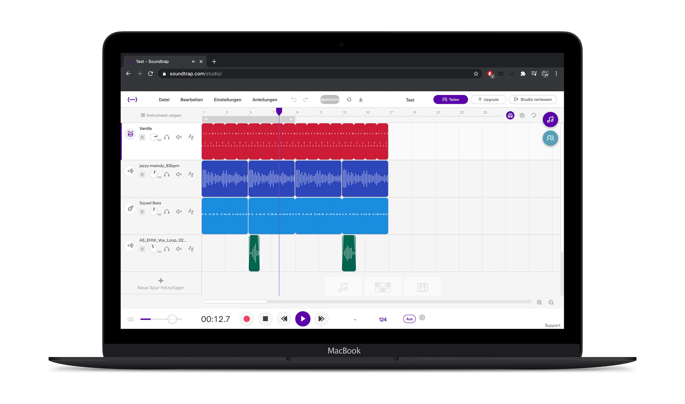 Test: Soundtrap / DAW in der Cloud