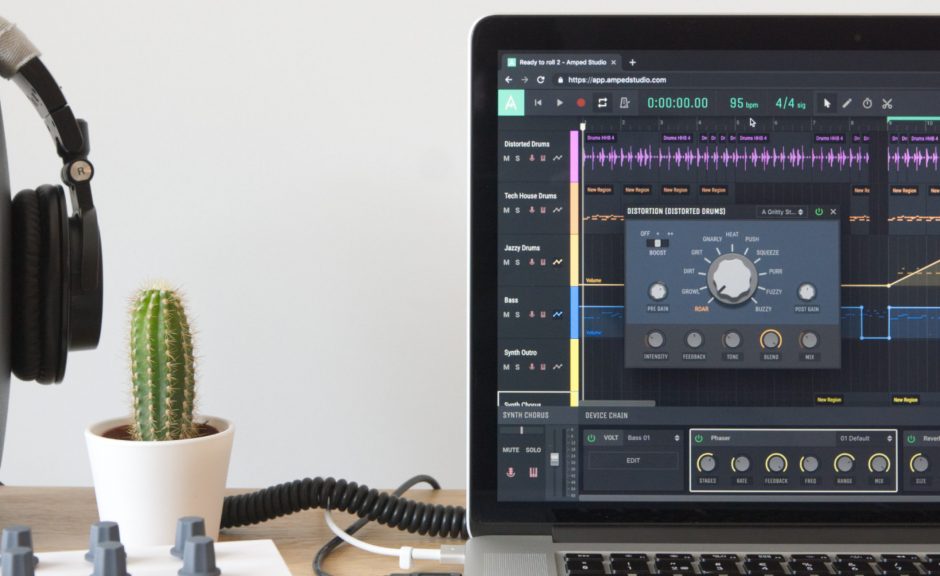 Amped Studio: Online-DAW jetzt mit VST-Support