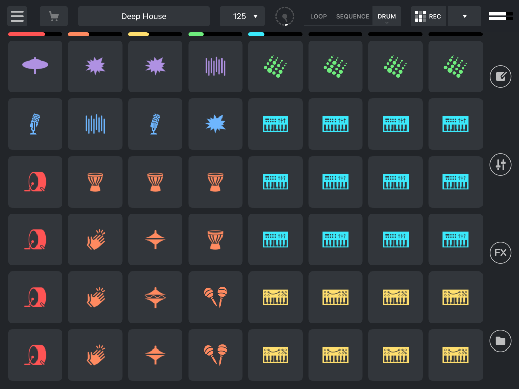 Remixlive 5 Drum Matrix.