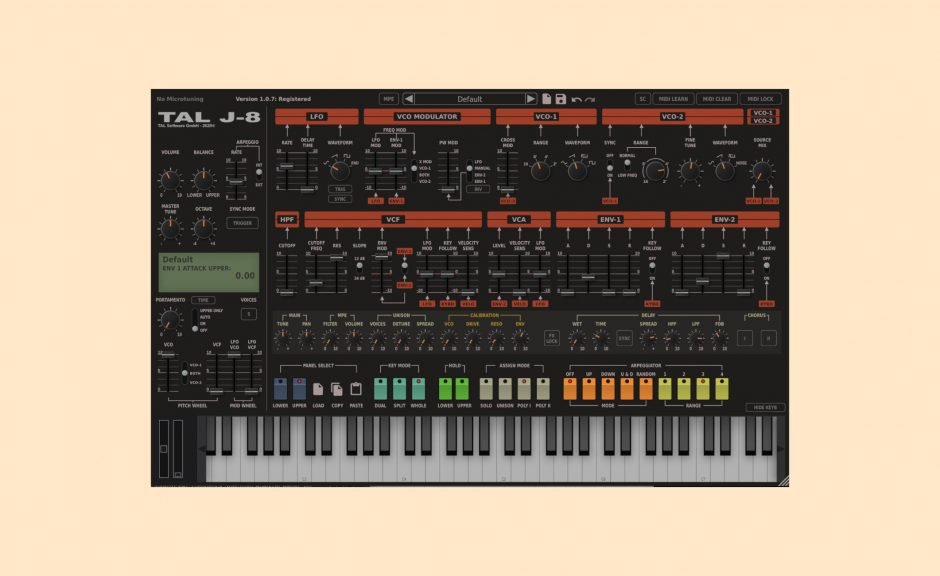 TAL J-8: Neues Plugin des Roland Jupiter-8