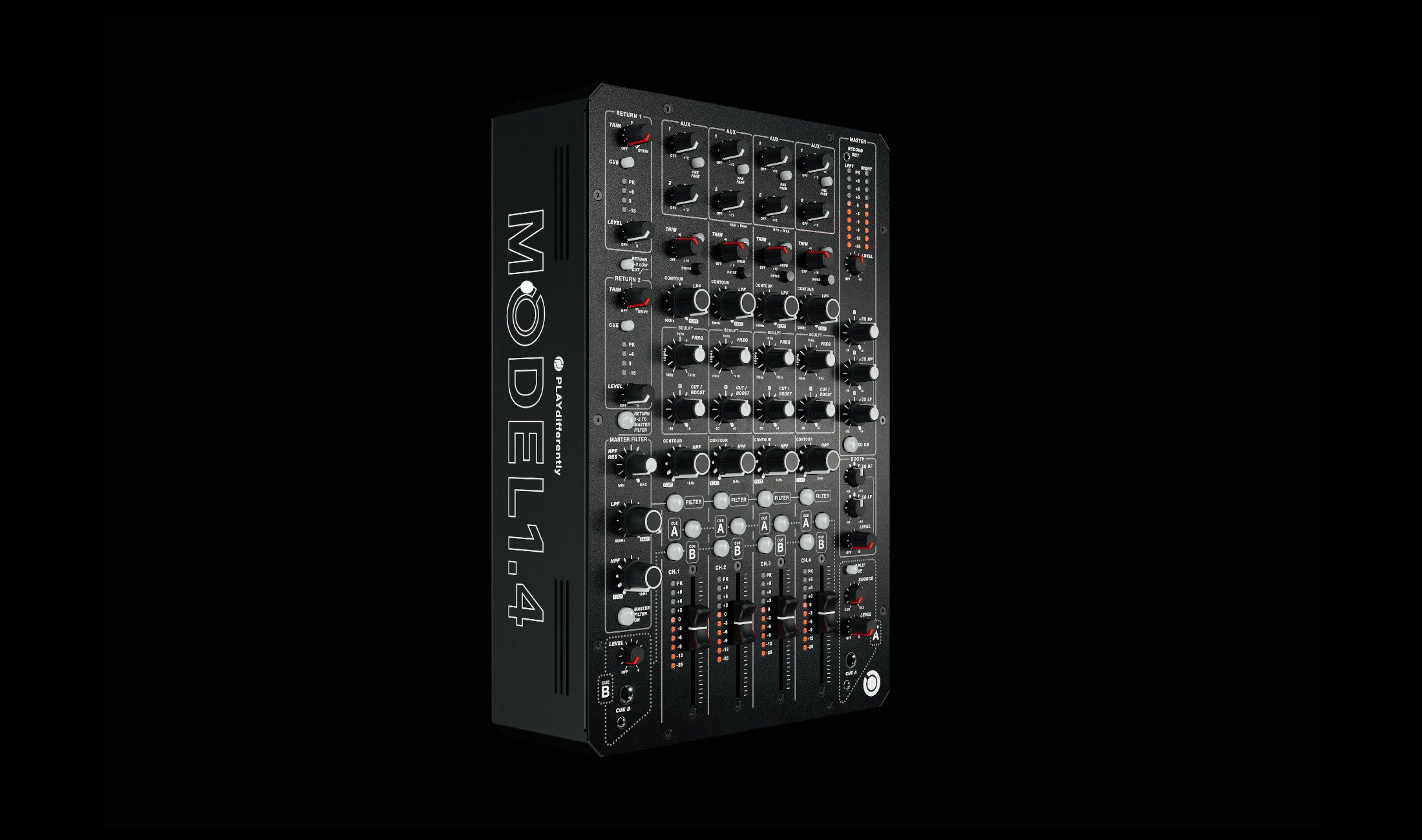 PLAYdifferently MODEL 1.4: Vierkanal-Mixer von Richie Hawtin