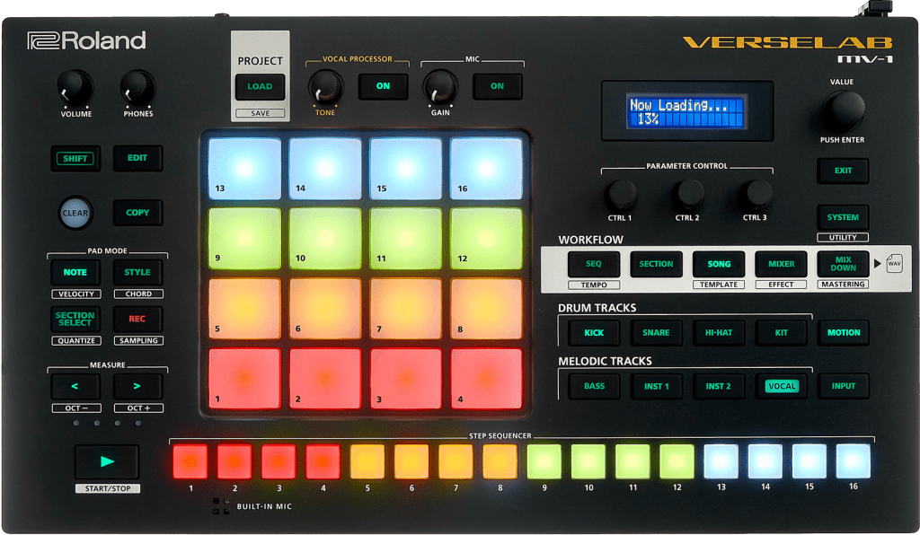 Roland Verselab MV-1 von oben.