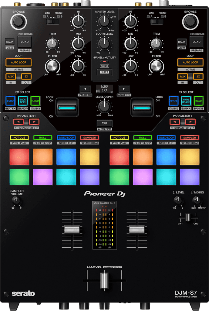  Pioneer DJ DJM-S7 von oben.