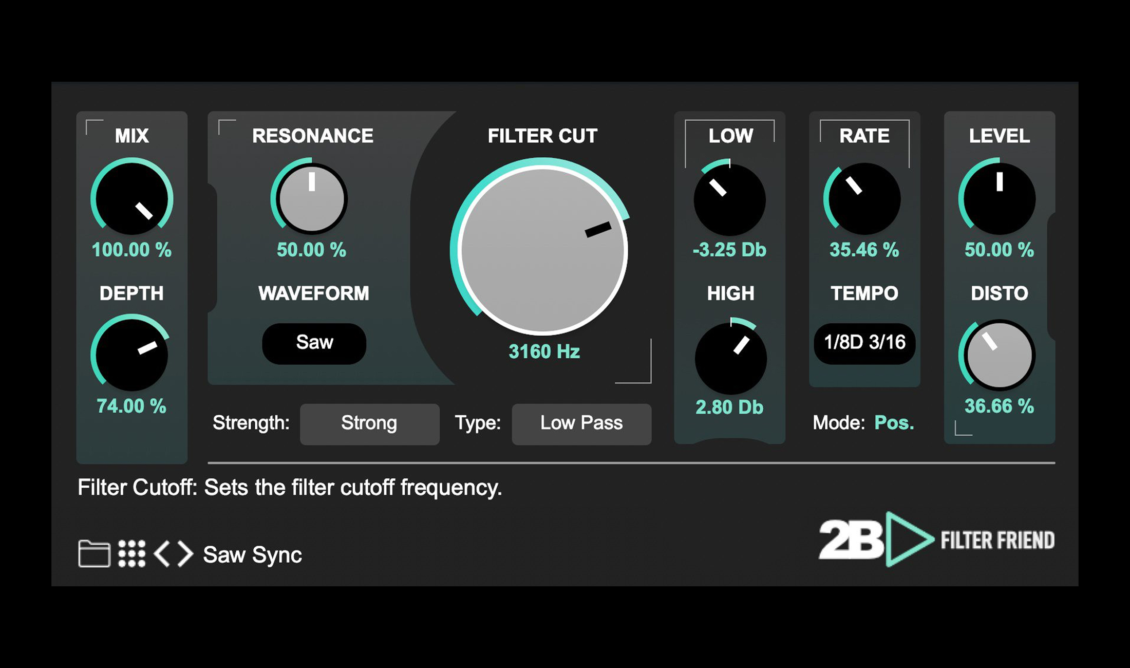 2B Played Filter Friend: Filter-Plug-in mit Distortion und Sync für unter 20 €