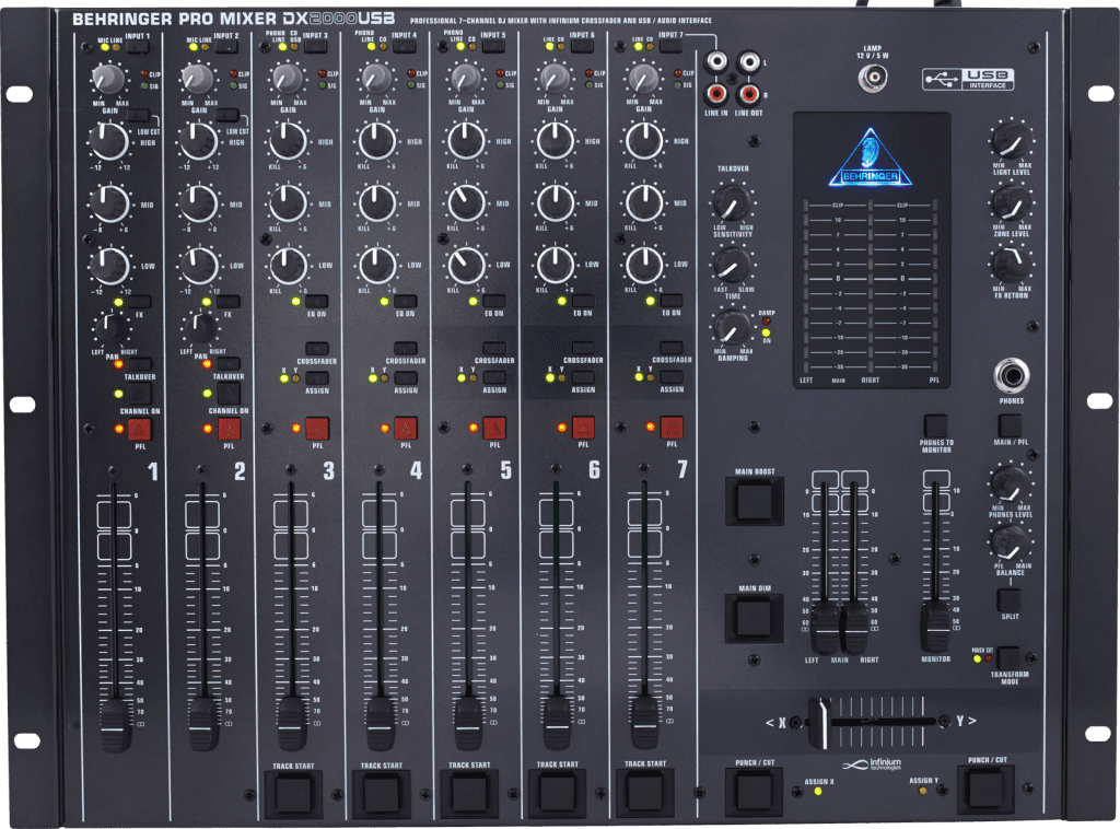  Behringer DX2000 USB Frontansicht.