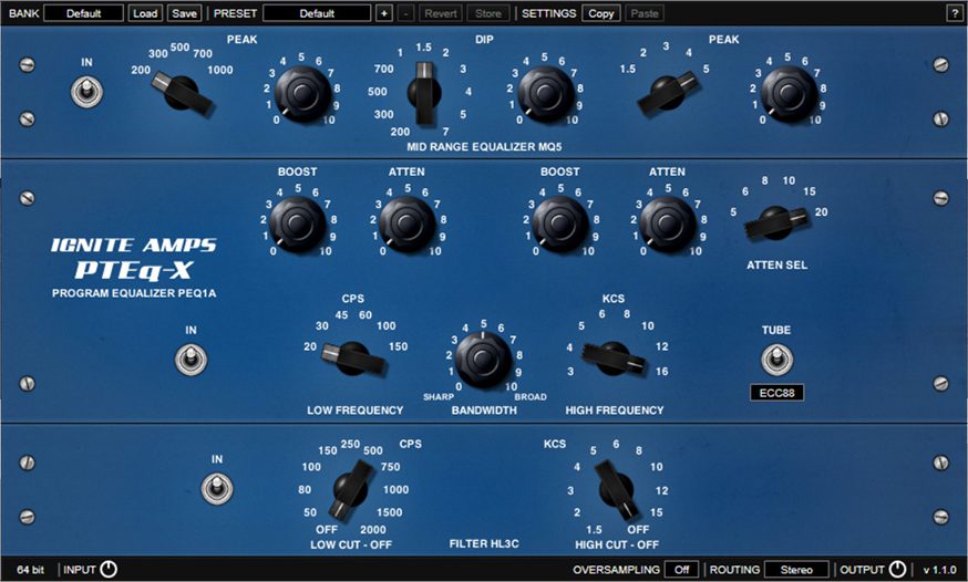 Freeware EQ: Ignite Amps: PTEq-X.
